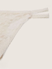 Victoria's Secret PINK Coconut White Strappy Lace Thong Knickers - Image 2 of 2