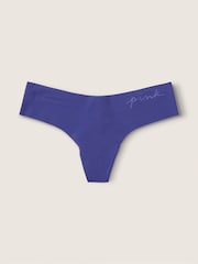 Victoria's Secret PINK Indigo Blue No Show Thong Knickers - Image 1 of 2