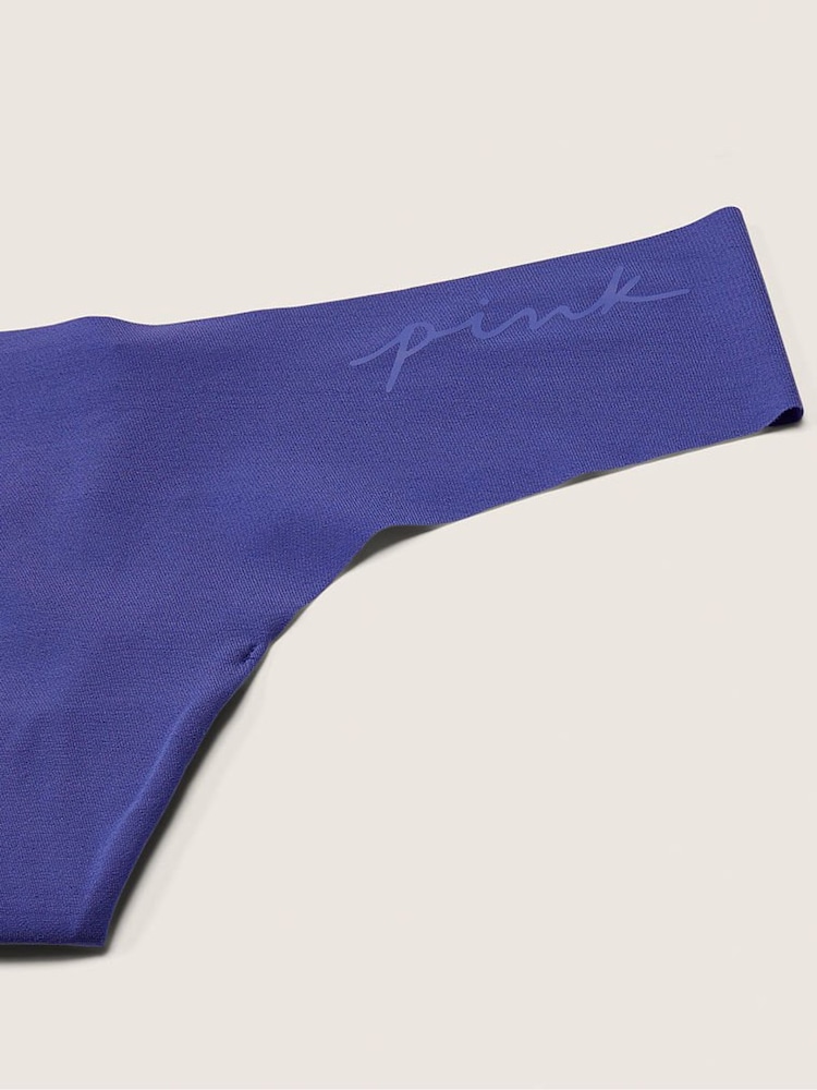 Victoria's Secret PINK Indigo Blue No Show Thong Knickers - Image 2 of 2 Victoria's Secret PINK Indigo Blue No Show Thong Knickers - Image 2 of 2