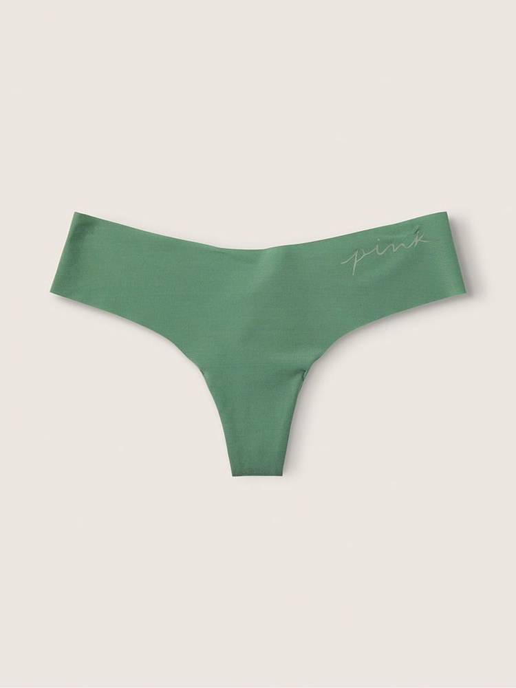 Victoria's Secret PINK Soft Green No Show Thong Knickers - Image 1 of 2 Victoria's Secret PINK Soft Green No Show Thong Knickers - Image 1 of 2