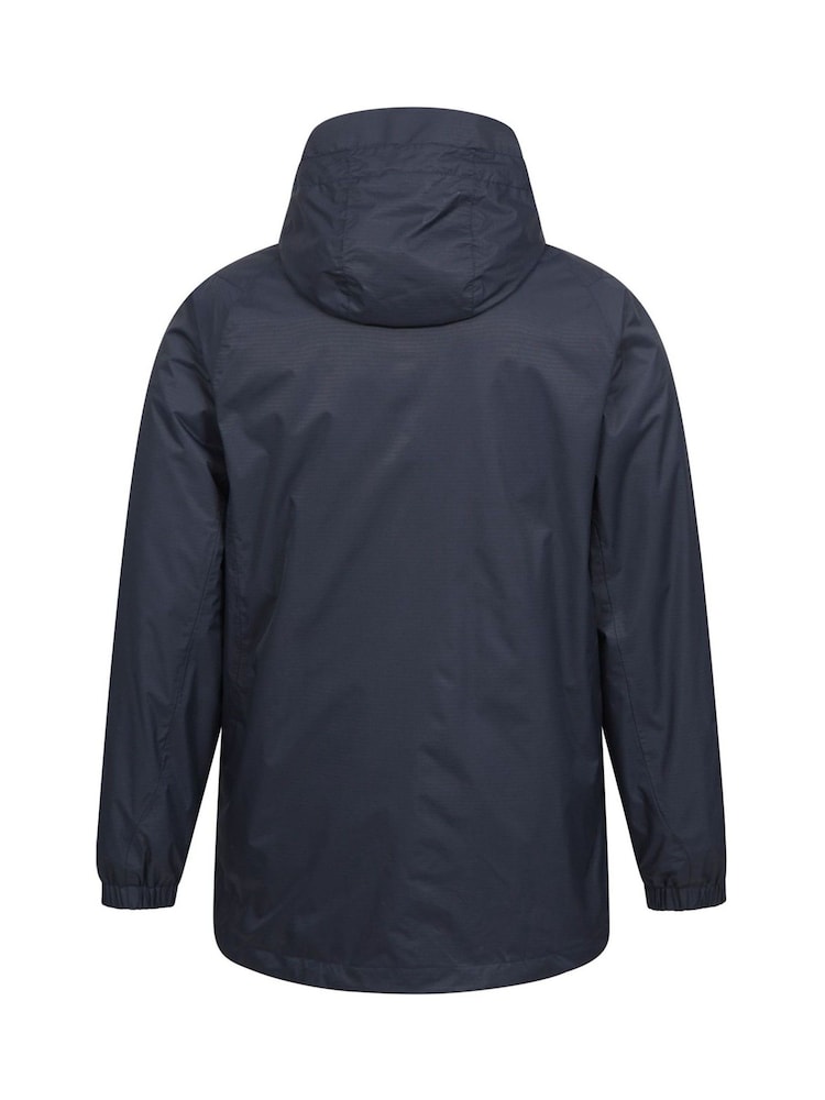 Mountain Warehouse Blue Bracken Extreme 3 In 1 Mens Waterproof Jacket - Image 3 of 5