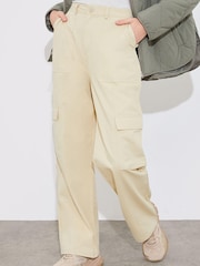 In The Style Stone Straight Leg Cargo Trousers - Image 1 of 3