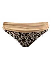 Pour Moi Black Fold Over Casablanca Bikini Brief - Image 4 of 5