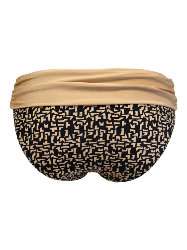 Pour Moi Black Fold Over Casablanca Bikini Brief - Image 5 of 5