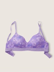 Victoria's Secret PINK Tie Dye Chalk Violet Purple Smooth Lightly Lined Non Wired T-Shirt Bra - Image 3 of 4