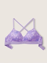 Victoria's Secret PINK Tie Dye Chalk Violet Purple Smooth Lightly Lined Non Wired T-Shirt Bra - Image 4 of 4