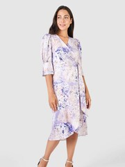 Closet Purple Tie Wrap Dress - Image 2 of 5