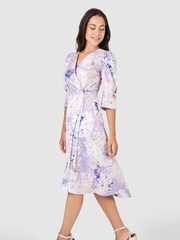 Closet Purple Tie Wrap Dress - Image 3 of 5