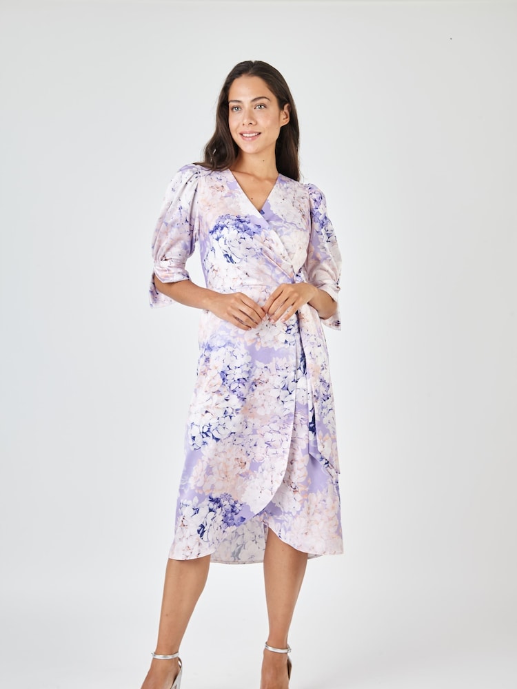 Closet Purple Tie Wrap Dress - Image 5 of 5