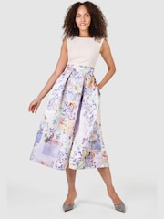 Closet Purple Full Skirt Dress - Image 1 of 4