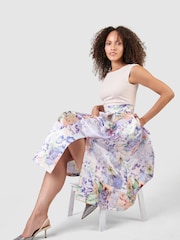 Closet Purple Full Skirt Dress - Image 4 of 4