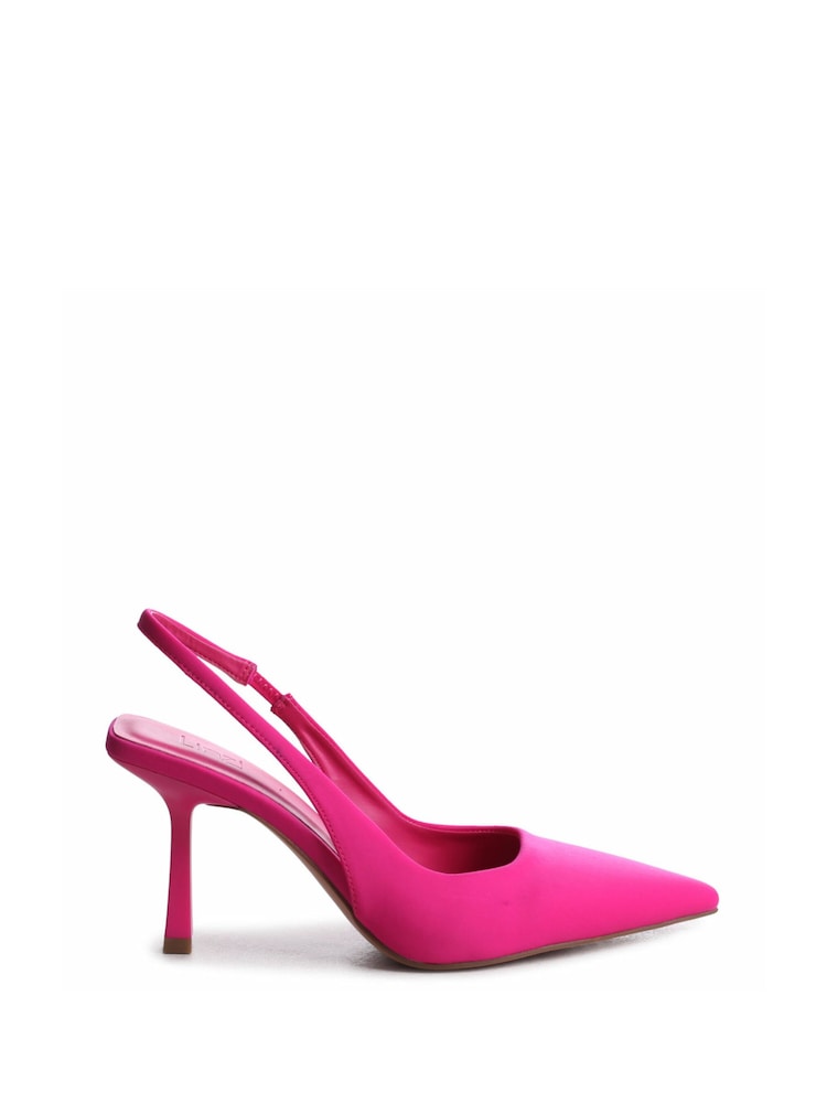 Linzi Pink Fling Sling Back Court Style Heel Sandals - Image 2 of 4