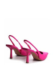 Linzi Pink Fling Sling Back Court Style Heel Sandals - Image 4 of 4