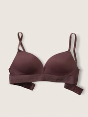 Victoria's Secret PINK Brown Burnt Umber Smooth Non Wired Push Up T-Shirt Bra - Image 4 of 6