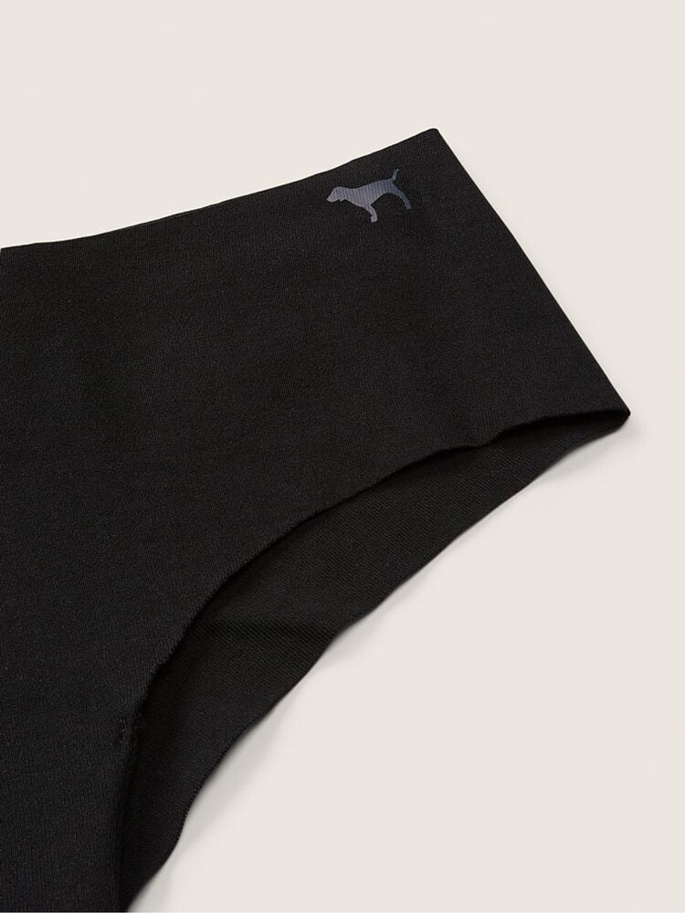 Victoria's Secret PINK Pure Black No-Show Cheekster Knickers - Image 2 of 2 Victoria's Secret PINK Pure Black No-Show Cheekster Knickers - Image 2 of 2