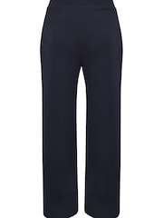 Yours Curve Blue Super Wide Trouser - Image 4 of 4