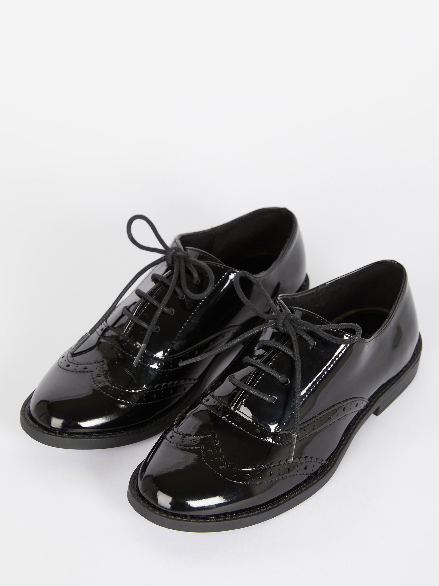 Ladies patent lace up shoes shop