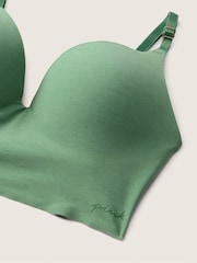 Victoria's Secret PINK Soft Pine Green Smooth Non Wired Push Up Bralette - Image 4 of 4