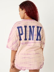 Victoria's Secret PINK Varsity Short Sleeve Crew T-Shirt - Image 2 of 5