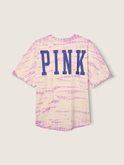Victoria's Secret PINK Varsity Short Sleeve Crew T-Shirt - Image 4 of 5