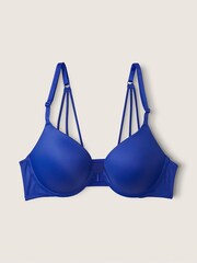 Victoria's Secret PINK Majestic Sapphire Blue Smooth Front Fastening Push Up T-Shirt Bra - Image 3 of 5