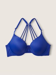 Victoria's Secret PINK Majestic Sapphire Blue Smooth Front Fastening Push Up T-Shirt Bra - Image 4 of 5