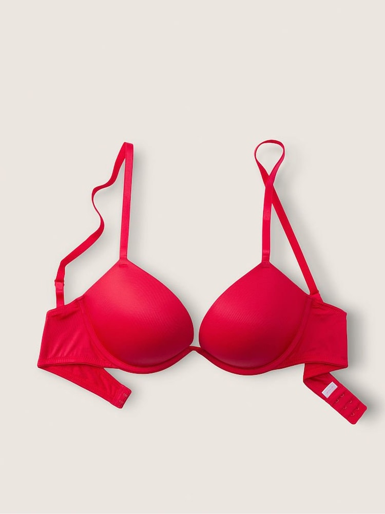 Victoria's Secret PINK Red Pepper Add 2 Cups Smooth Push Up T-Shirt Bra - Image 1 of 3