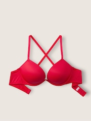 Victoria's Secret PINK Red Pepper Add 2 Cups Smooth Push Up T-Shirt Bra - Image 2 of 3