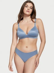 Victoria's Secret Faded Denim Blue Smooth Lightly Lined Plunge Non Wired Bra - Image 3 of 4