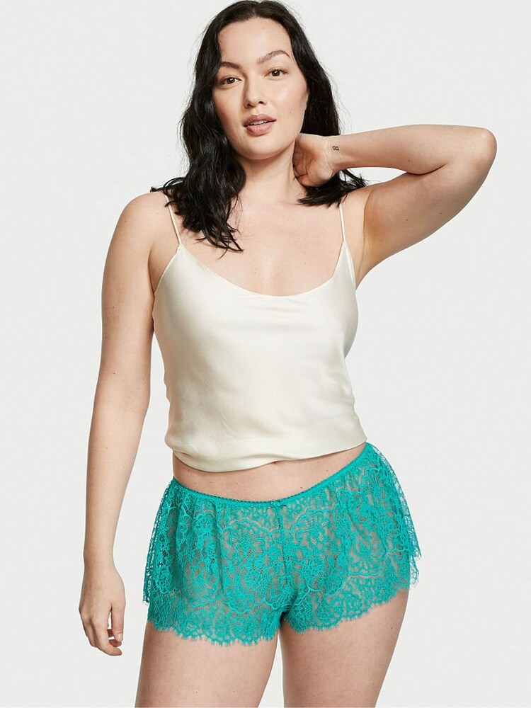 Victoria's Secret Capri Sea Floral Lace Short Knickers - Image 1 of 3