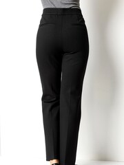 Roman Black Straight Leg Ponte Trousers - Image 2 of 2