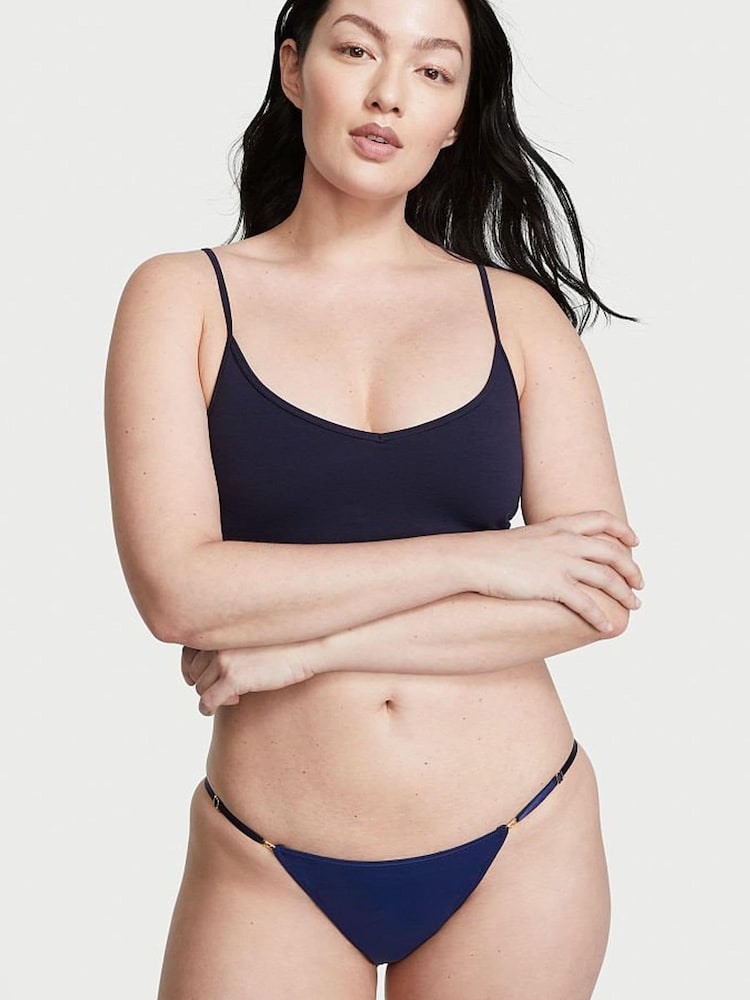 Victoria's Secret Ensign Navy Blue Smooth Bikini Knickers - Image 1 of 4