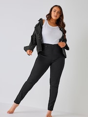 Yours Curve Black Stretch Pull On Jenny Jeggings - Image 1 of 5