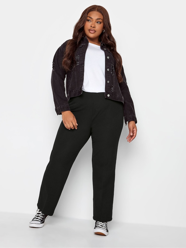 Yours Curve Gerippte Bootcut-Hose aus Ponte - Bild 1 von 4 Yours Curve Gerippte Bootcut-Hose aus Ponte - Bild 1 von 4