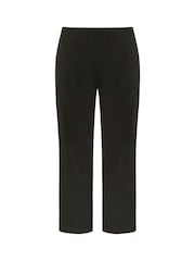Yours Curve Black Bootcut Ponte Rib Trouser - Image 3 of 4