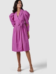 Closet Pink London Wrap Midi Dress - Image 1 of 4