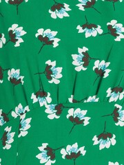 Quiz Green Floral Midi Dress - Image 5 of 5