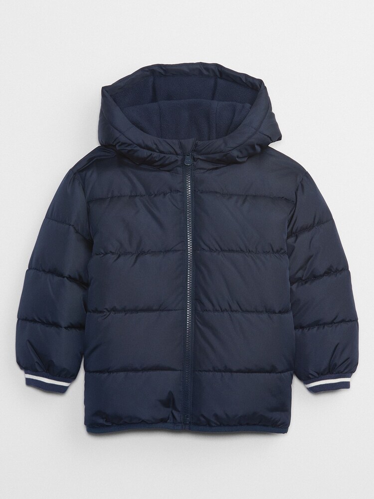 Gap Navy Blue Water Resistant Cold Control Quilted Puffer Jacket (12mths-5yrs) - Image 2 of 2