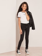 Lipsy White Contrast Logo T-Shirt - Image 2 of 4