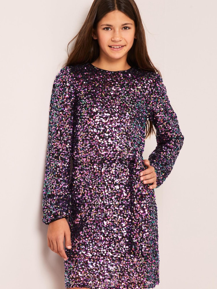 Violet - Robe de soirée Lipsy à sequins - Image 1 of 6