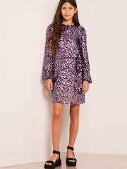 Violet - Robe de soirée Lipsy à sequins - Image 3 of 6
