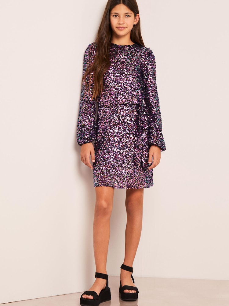 Violet - Robe de soirée Lipsy à sequins - Image 3 of 6