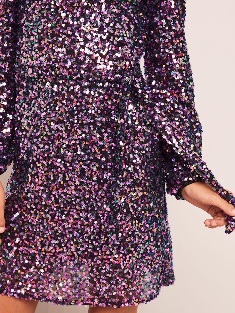 Violet - Robe de soirée Lipsy à sequins - Image 4 of 6