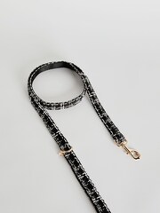 Lipsy Black Print Boucle Dog Lead - Image 1 of 4