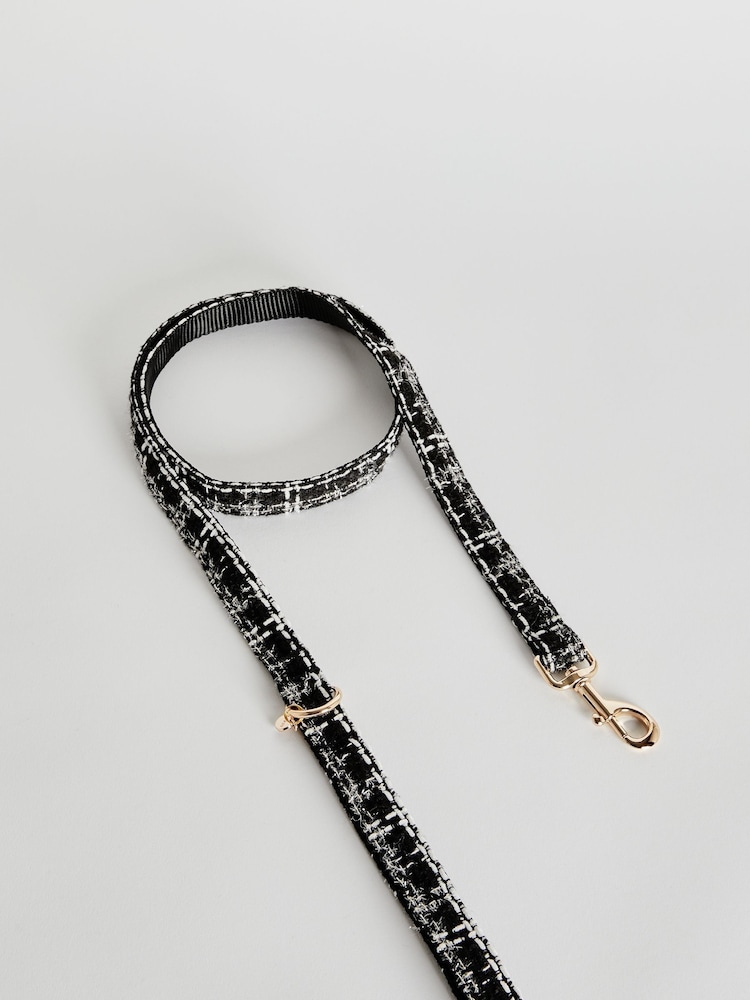 Lipsy Black Print Boucle Dog Lead - Image 1 of 4