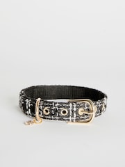 Lipsy Black Print Boucle Dog Collar - Image 1 of 4