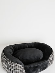 Lipsy Black Print Boucle Dog Bed - Image 3 of 4