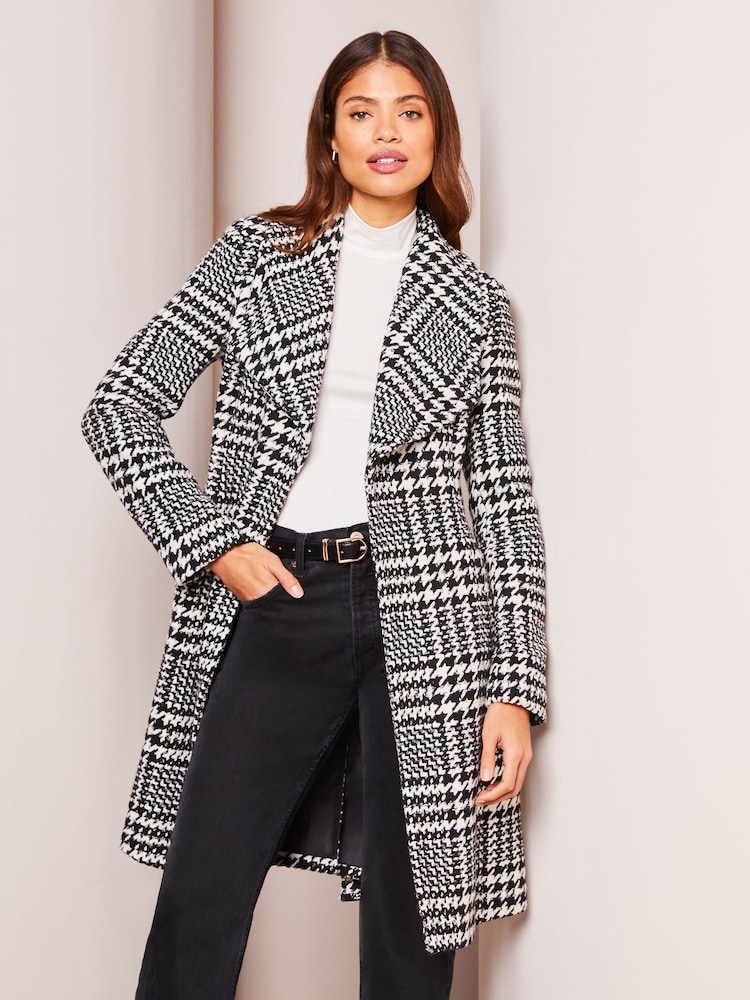 Lipsy Multi Dropped Collar Belted Wrap Trench Coat - Image 1 of 4
