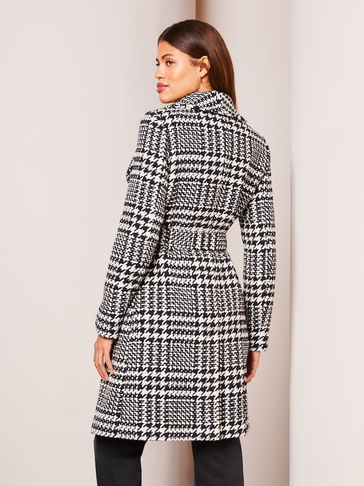 Lipsy Multi Dropped Collar Belted Wrap Trench Coat - Image 2 of 4