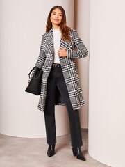 Lipsy Multi Dropped Collar Belted Wrap Trench Coat - Image 3 of 4